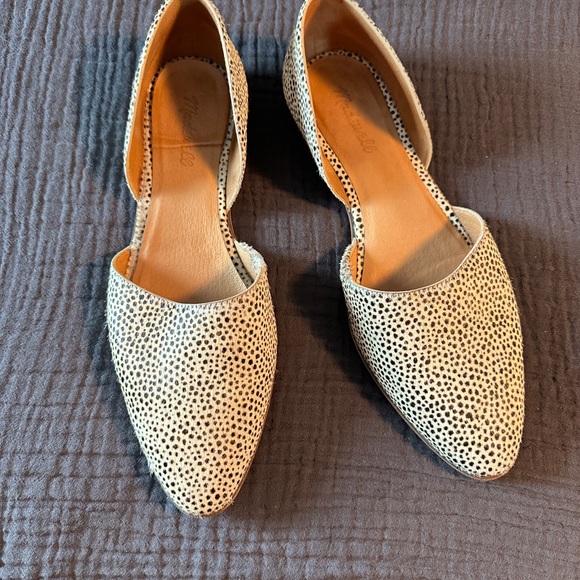 Madewell The Marisa D'orsay Flat spotted calf hair Size 11 - Picture 1 of 3